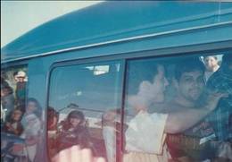 Bastidores da passagem dos Mamonas Assassinas por Rio Grande / RS na van em fevereiro de 1996.