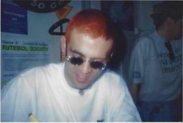 Sess�o de aut�grafos no Maxi Shopping, Jundia� / SP, em 22/09/1995. Foto: Maria Fernanda Franciscatto Rizzotti. - Maria Fernanda Franciscatto Rizzotti