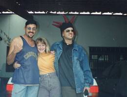 Samuel Reoli, Val�ria Zoppello e Dinho em registro pessoal.